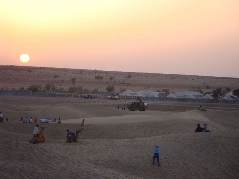 Overview of Sam Sand Dunes
